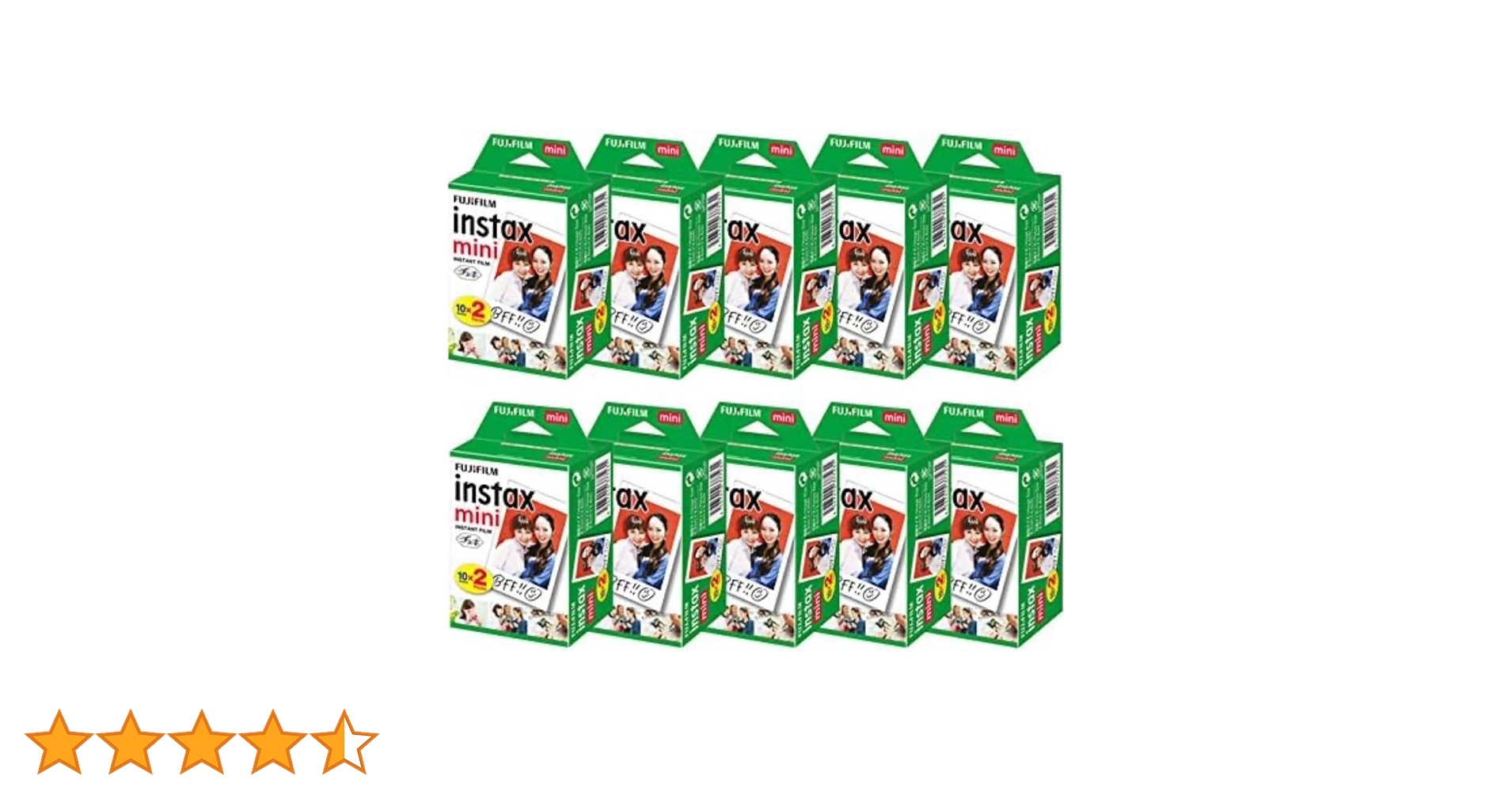 富士フイルム - FUJIFILM チェキ用フィルム instax mini 2パック　100枚 Amazon | 富士フイルム(FUJIFILM) チェキフイルム instax mini